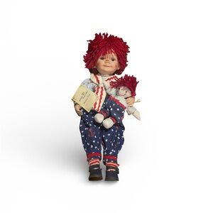 Porcelain Classic Rag Doll with Red Hair(Andy)
